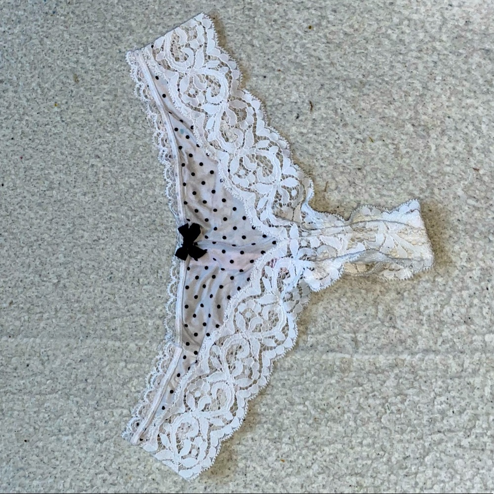 Womens White Lace Victorias Secret Panties